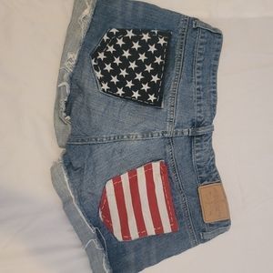 American Eagle Flag Pocket Shorts